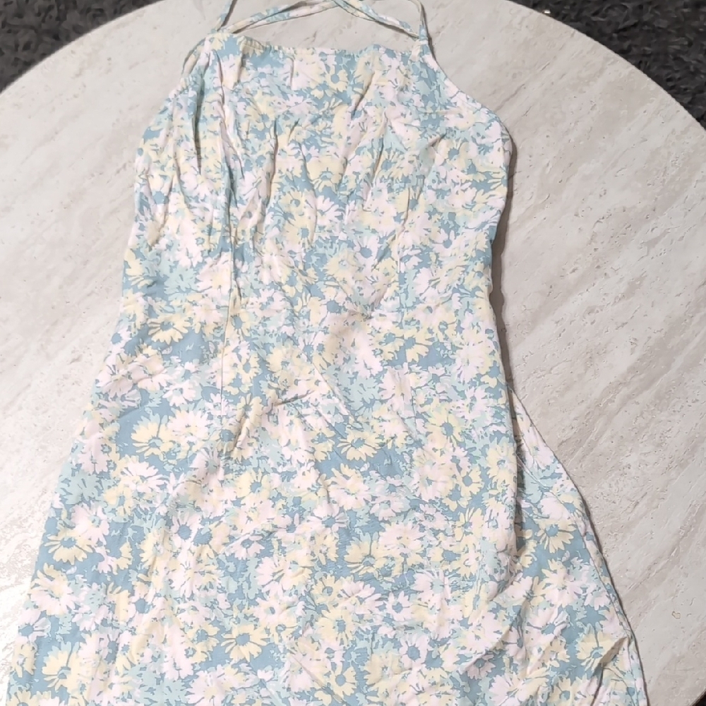 RVCA Floral Mini Dress - Blue and Yellow